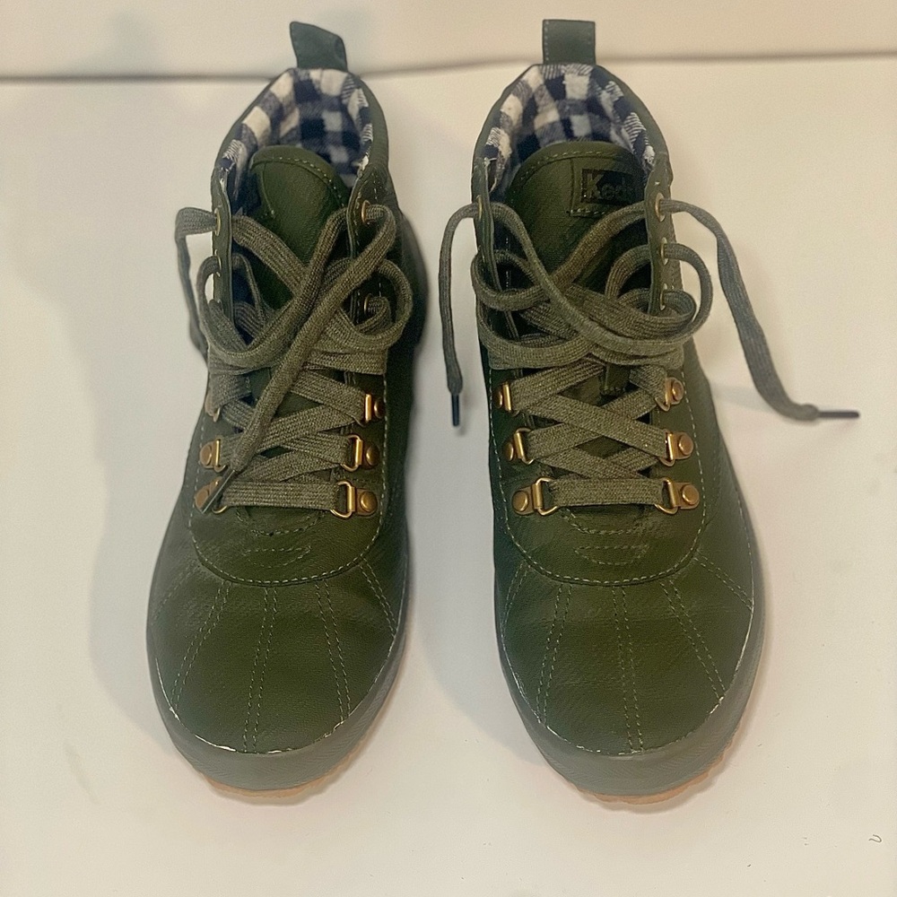 Keds Kids Green Lace-Up Boots